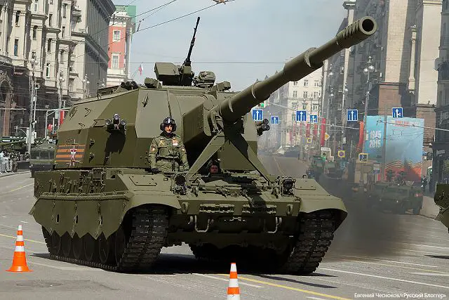 2S35 Koalitsiya-SV 152mm tracked self-propelled howitzer Russia Russian defense industry military technology 640 004