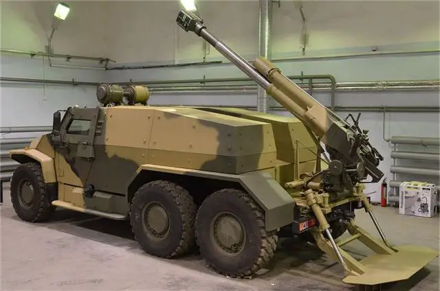 Zauralets-D 120mm self-propelled mortar vehicle 6x6 Volk Russia Russian army military equipment 640 001