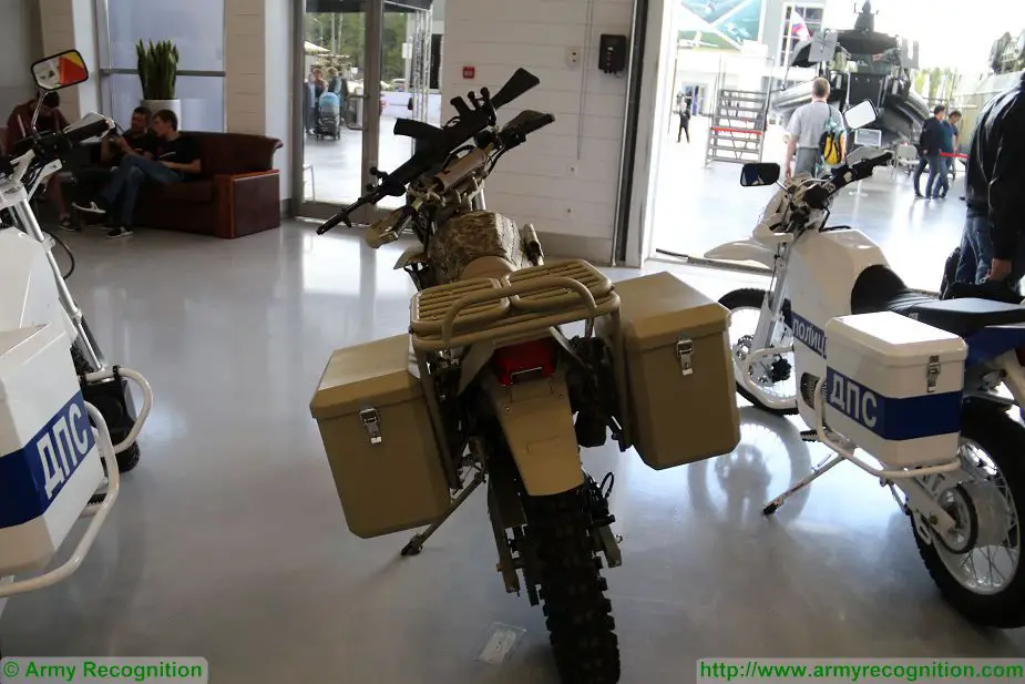 Russia`s Kalashnikov Group (a subsidiary of the Rostec state corporation) has developed a new electrical motorcycle intended for special operations forces. It was showcased at the Army-2017 international military-technical exhibition held outside Moscow.