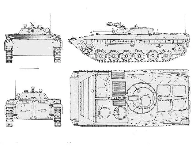 BMP-1 armoured infantry fighting vehicle technical data sheet specifications information description pictures photos images intelligence identification intelligence Russia Russian army defence industry military technology tracked combat 