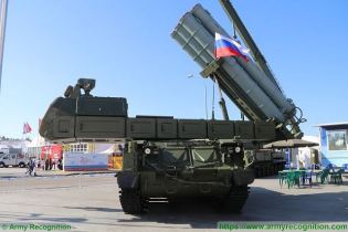 Buk M3 Viking SAM medium range surface to air defense missile system Russia Russian army front view 001