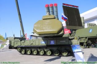 Buk M3 Viking SAM medium range surface to air defense missile system Russia Russian army right side view 001