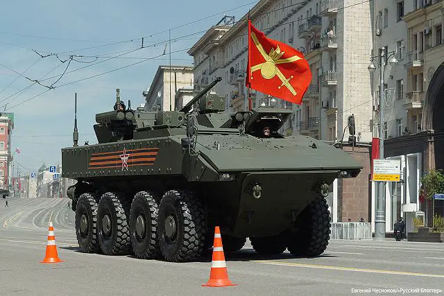 Boomerang BTR wheeled 8x8 armoured vehicle personnel carrier Russia Russian defence industry military equipment 640 003