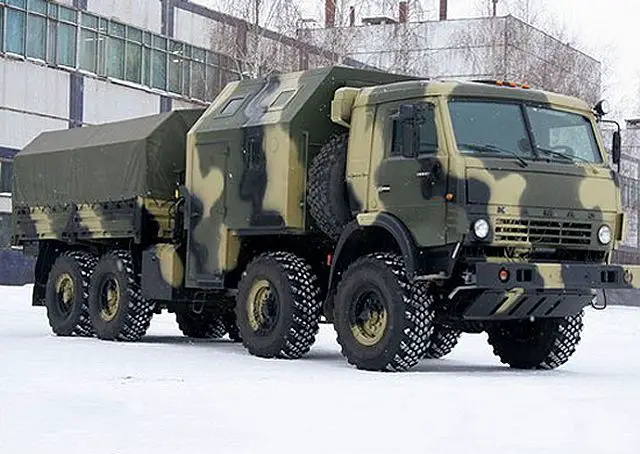 A new artillery tractor truck based on the Kamaz-6350 8x8 is entered in service into the Russian artillery troops of the East Military District.