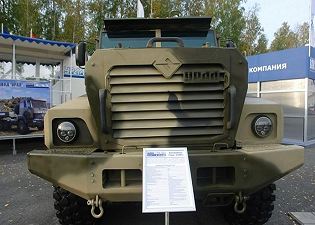 Ural-63095 typhoon multi-purpose 6x6 armoured truck Russia Russian defence industry military technology front side view 001