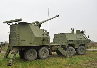 M03 K1B NORA-B52 K-I 155mm truck mounted artillery howitzer system technical data sheet specifications description information intelligence pictures photos images identification YugoImport Serbia Serbian defence industry army military technology