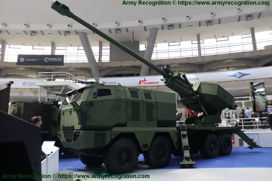 Aleksandar 155mm self propelled howitzer based on 8x8 MAN truck chassis Partner 2019 925 001