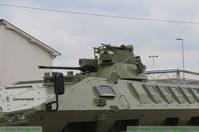The Serbian Defense Company Yugoimport opens the doors of its new BSS "Complex Combat System" factory in Velika Plana (Serbia) for the editorial team of Army Recognition Group to make a video report for its Defense Web TV about the Lazar 2 , the latest generation of Serbian-made 8x8 MRAV (multirole armoured)/MRAP (Mine-Resistant Ambush Protected) combat vehicle.