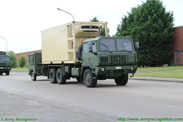 Belgian army M250 IVECO truck with shelter