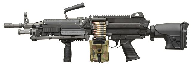 Belgium-based small arms manufacturer FN Herstal unveils the next generation FN MINIMI® Light Machine Gun in both 5.56mm and 7.62mm calibers during the MILIPOL 2013 exhibition in Paris (19 to 22 November 2013).