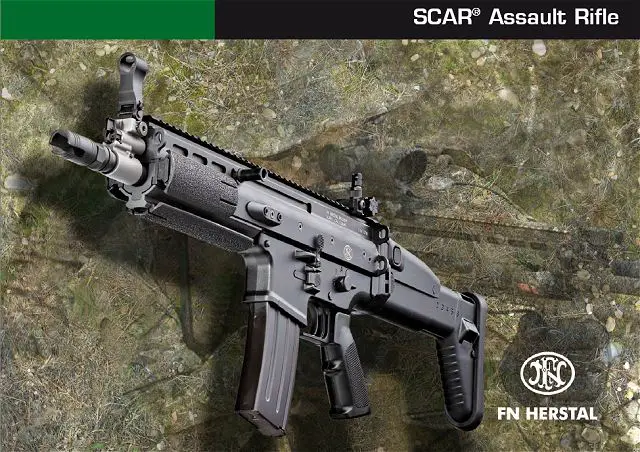 The FN SCAR® Assault Rifle is available in two calibers (5.56x45mm NATO cal or 7.62x51mm NATO cal) and with two different barrel lengths, either short or standard for close-quarters combat or standard infantry roles respectively.