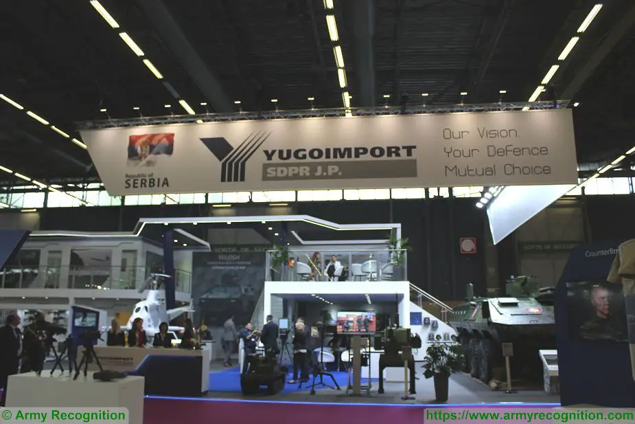 Yugoimport from Serbia presents latest technologies and innovations military equipment Eurosatory 2018 925 001