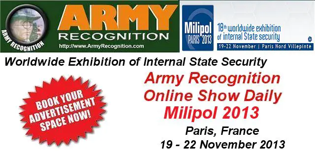 Your advertising in the Online Daily News Milipol 2013 Army Recognition 