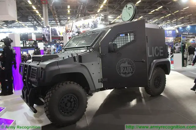 RAID police France PVP armoured Milipol 2015 Security exhibition Paris France 640 001