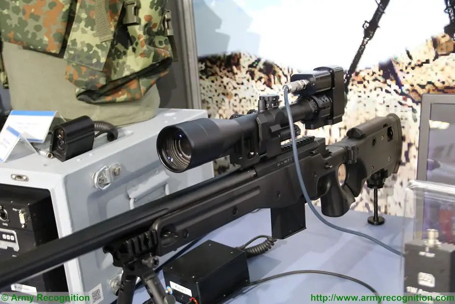 VTQ from Germany presents rifle scope with wireless video transmission at Milipol Paris 2017 France 001