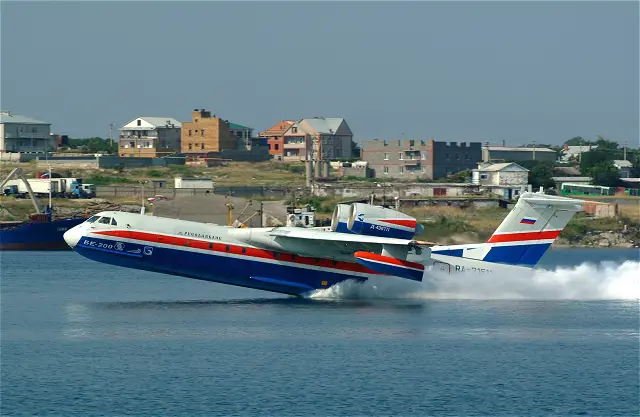 At the same time at Paris Air Show 2011, the russian aviation industry will present its amphibious aircraft BE-200, designed by the Beriev Aircraft Company and manufactured by Irkut for fire-fighting with a 12,000 litres water tank. 