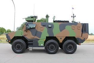 Griffon VBMR 6x6 Armoured Multi role vehicle France French army defense industry military equipment left side view 004
