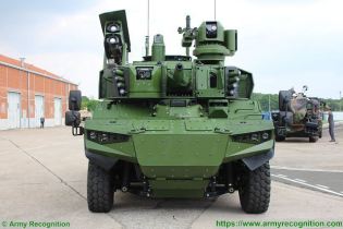 Jaguar EBRC 6x6 Reconnaissance and Combat Armoured Vehicle France French army defense industry front view 003