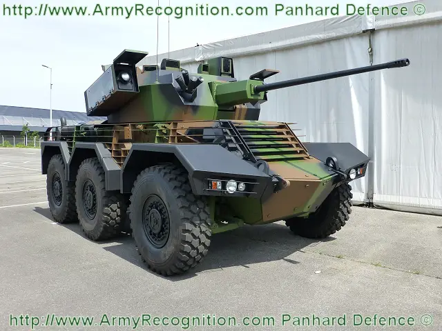 Sphinx Panhard Lockheed Martin turret 40mm CTA gun Combat Reconnaissance 6x6 Light Armored vehicle technical data sheet specifications information description intelligence identification pictures photos images video France French Defence Industry army military technology
