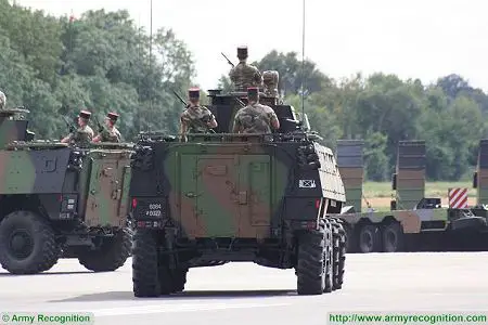 VBCI 8x8 wheeled armoured infantry fighting vehicle Nexter Systems France French army defense industry rear view 003