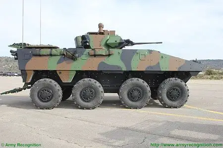 VBCI 8x8 wheeled armoured infantry fighting vehicle Nexter Systems France French army defense industry right side view 003