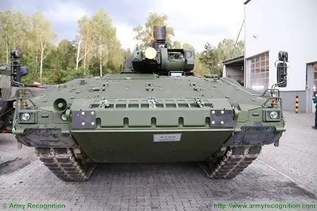 Puma KMW armoured infantry fighting vehicle Germany German Army front view 002
