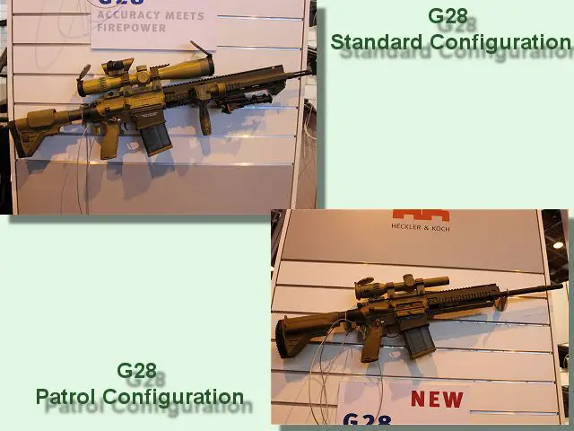 G28 marksman rifle technical data sheet specifications information description intelligence pictures photos images identification Germany German army defense industry military technology Heckler & Koch HK