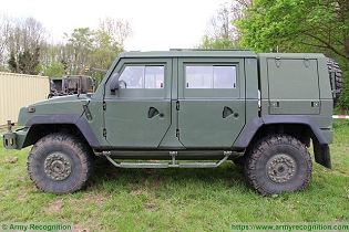 LMV LAV IVECO Defence Vehicles 4x4 light multirole wheeled armoured vehicle Italy Italian defense industry left side view 002