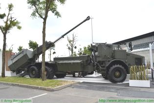 Archer FH77 BW L52 wheeled self-propelled howitzer BAE Systems Bofors Sweden Swedish right side view 002