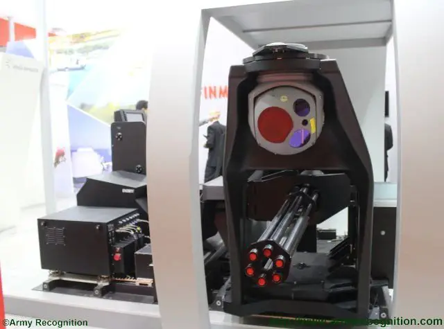 IDEF 2015 Oto Melara showcases for the first time its 20 mm Gunship air to ground gun system 640 002
