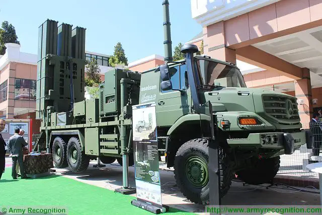 In order to fulfill critical zone air defense purposes, Turkish Defense Company Aselsan has developed a new medium range air defense missile system, called HISAR. This Low and Medium Altitude Air Defense Missile Systems is able to destroy any aerial threats at low-medium altitude. The HISAR mobile launcher vehicle was presented for the first time during IDEF 2015, the International Industry Fair in Istanbul, Turkey. 