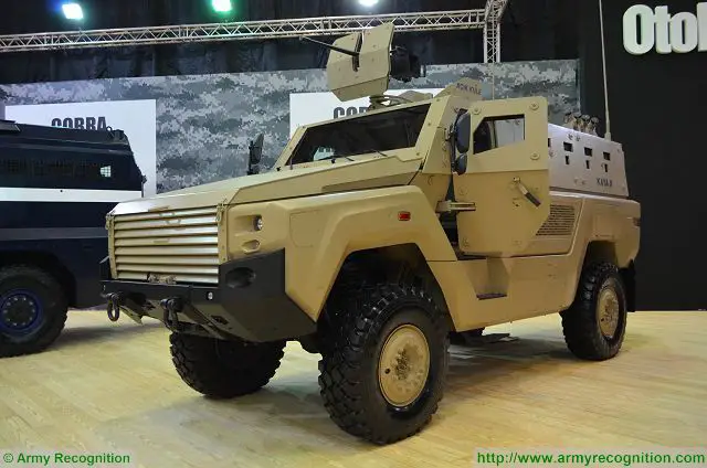 Kaya II MRAP vehicle at IDEF 2017, International Defense Exhibition in Istanbul, Turkey 