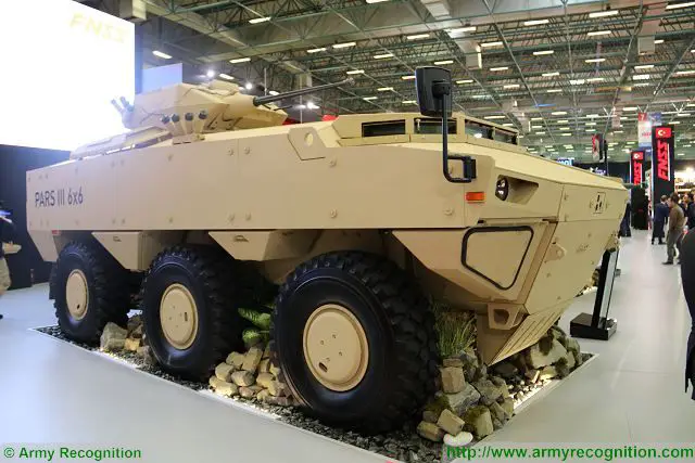 At IDEF 2017, the International Defense Exhibition in Turkey, the Turkish Defense Company FNSS presents new generation of wheeled armoured vehicle PARS III in 6x6 and 8x8 configuration. The new PARS III will soon be used by an armed forces of the Middle East.