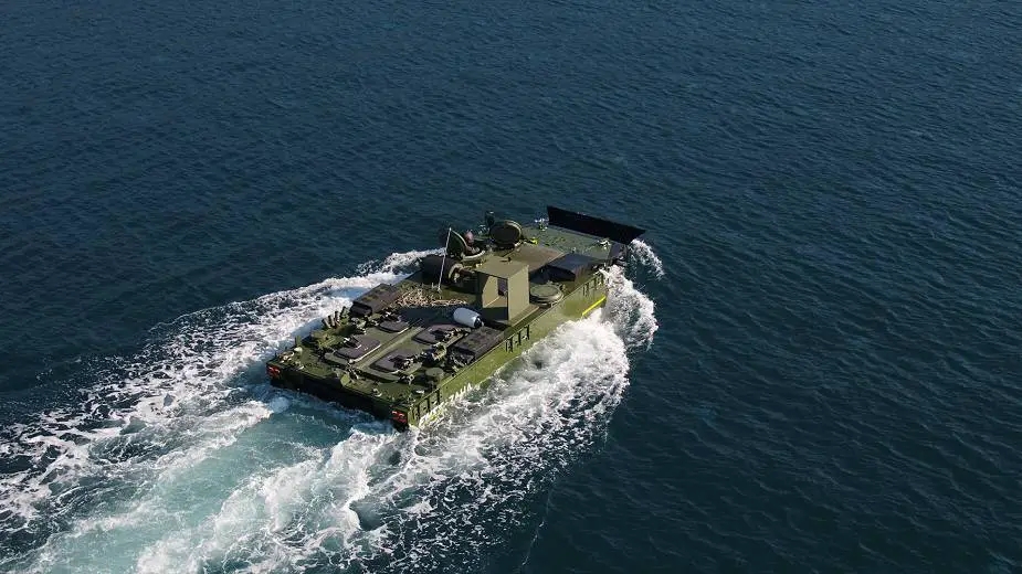 MAV Marine Assault Vehicle Zaha amphibious tracked APC armored personnel carrier FNSS Turkey details 925 004