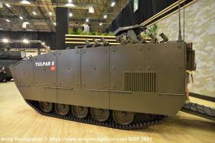 Tulpar S Amphibious Light Tracked Armored Personnel Carrier Vehicle Data Left View