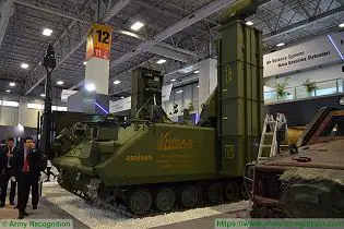 HISAR A short range surface to air defense missile system on ACV 30 tracked armoured vehicle Turkey defense industry left side view 001