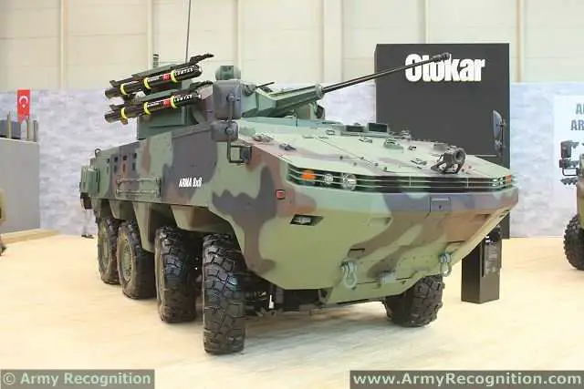 Arma 8x8 wheeled armoured vehicle personnel carrier Otokar Turkey Turkish Defence Industry Military Technology 015