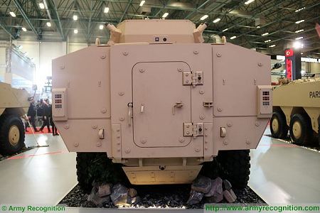 PARS III 8x8 wheeled armoured combat vehicle FNSS Turkey Turkish army defense industry rear view 001