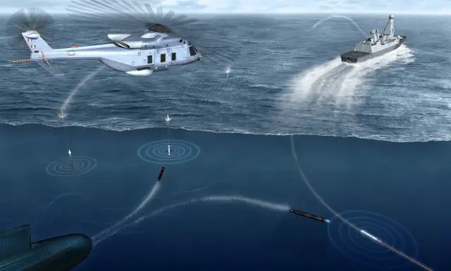 At DSEI 2011, Ultra Electronics presents the Sea Sentor a compact, modular and self-contained system that integrates advanced TDCL (Torpedo Detection, Classification & Localisation) techniques with a suite of soft-kill countermeasures (comprising both off-board expendable devices and towed decoy).