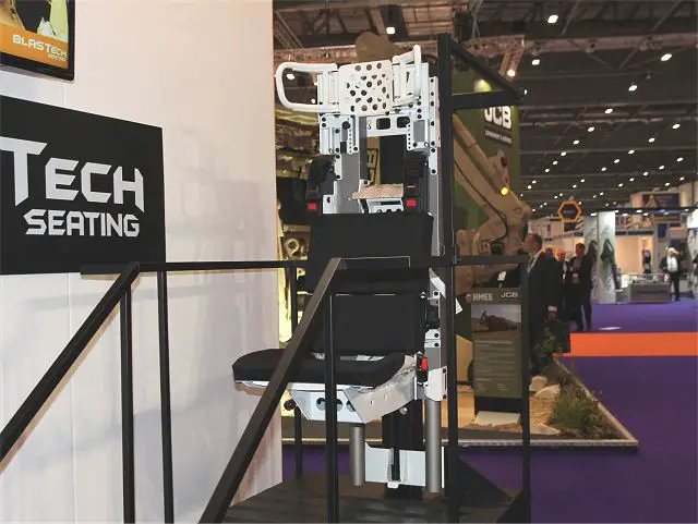 Jankel has unveiled latest BLASTech Seat development at DSEI 2015 defense exhibition in UK 640 001