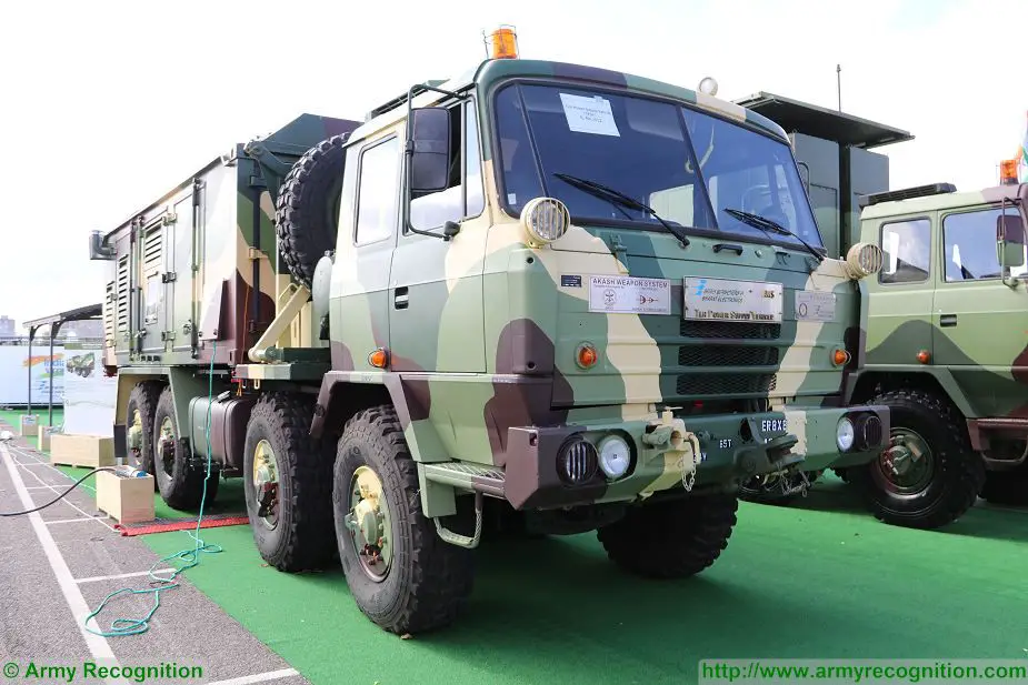 Akash TPSV TLR Power Supply Vehicle 8x8 truck Tatra India DSEI 2017 defense security exhibition London UK 925 001