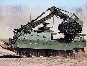 Trojan engineer armoured vehicle mine clearance obstacles data sheet description information specifications intelligence identification pictures photos images British army United Kingdom military equipment
