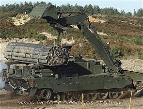 Trojan engineer armoured vehicle mine clearance obstacles data sheet description information specifications intelligence identification pictures photos images British army United Kingdom military equipment