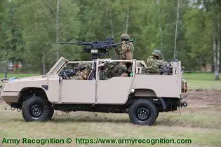 FOX RRV Rapid Reaction Vehicle Jankel 4x4 light tactical vehicle United Kingdom industry left side view 002