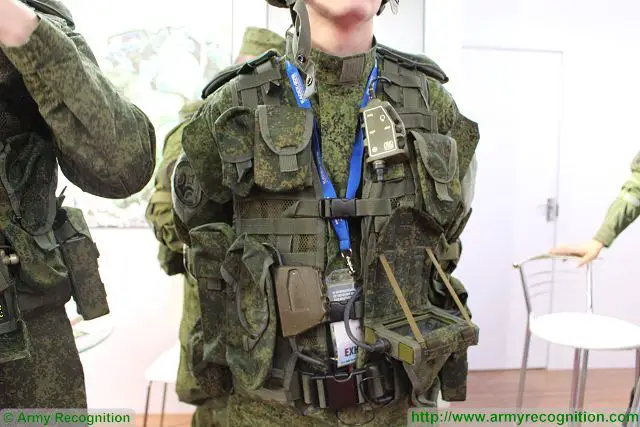 The Russian Company Radioavionica presents latest generation of communication and observation equipment which is now integrated to the Russian Future soldier project "Ratnik". The whole system of Radioavionica called 83T215I includes operation control console, telephone microphone headset, multifunctional console, satellite navigation system module, power supply container, hardware box and individual charger.