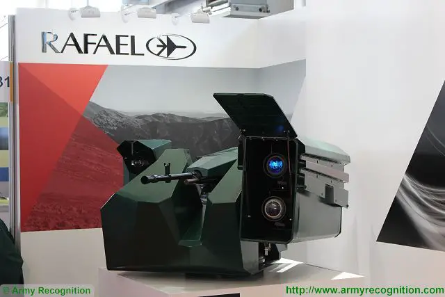 The Israeli Defense Company Rafael presents the SAMSON MLS , a remote weapon station which can be integrated easily on a variety of combat vehicle such as 4x4, 6x6, 8x8 wheeled ground platforms and tracked armoured vehicles. 
