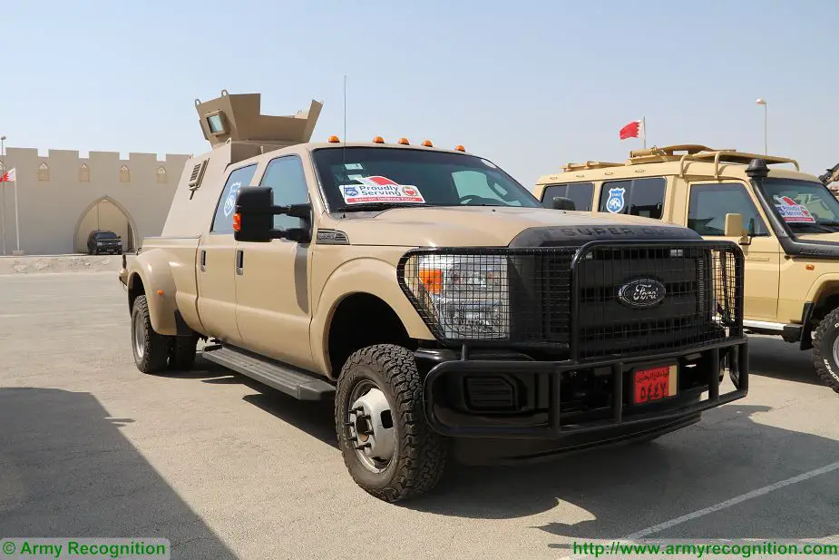 Ford F350 armoured check point vehicle Bahrain Defence Force Streit Group BIDEC 2017 925 001