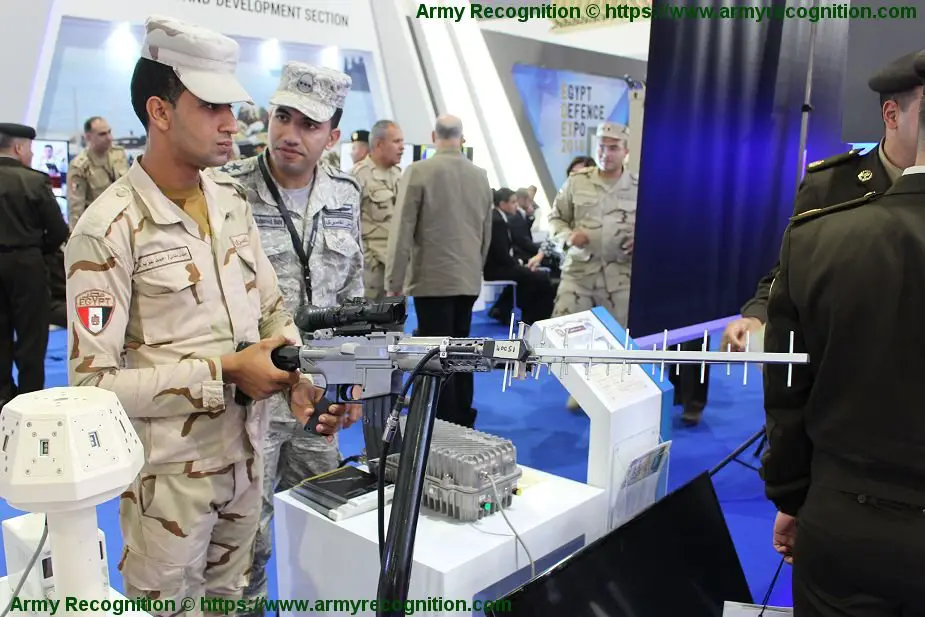EDEX 2018 Egyptian made anti drone rifle