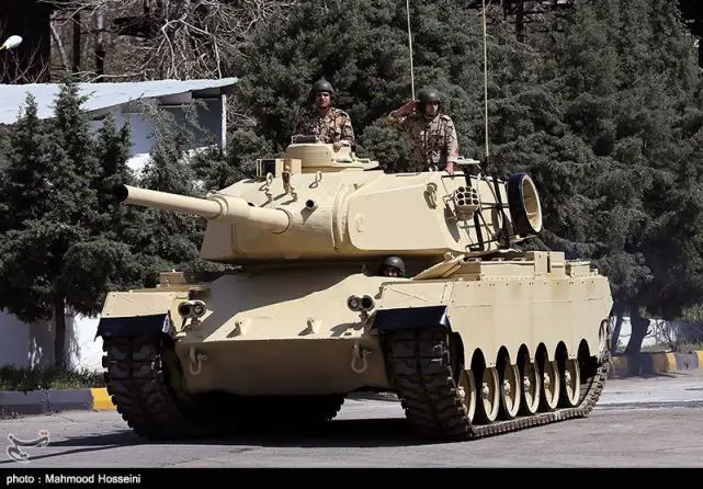 The Iranian Army has unveiled another home-made main battle tank, dubbed as Sabalan, during a ceremony in Tehran, April 20, 2014. The new main battle tank was unveiled by the Brigadier General Ahmad Reza Pourdastan.