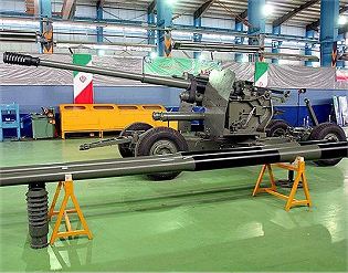 Sa’eer Saeer automatic 100mm anti-aircraft gun technical data sheet specifications description information intelligence identification pictures photos video air defence system Iran Iranian army defence industry military technology